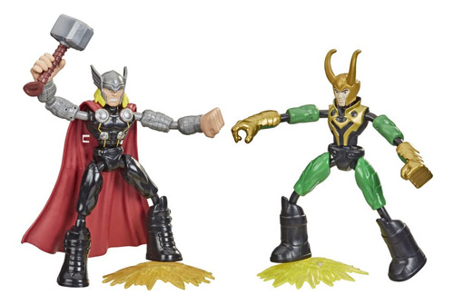 Avengers Bend And Flex Thor Vs Loki - Figura De Acción De .