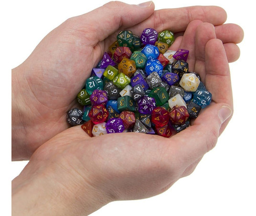 Wiz Dice Mini Dnd Juego De Dados - 140 Piezas En Total (20 J