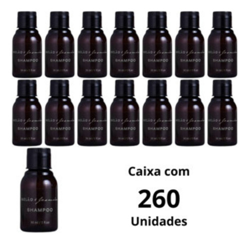 Kit 260 Un Shampoo Melão E Jasmin Realgems Frasco 30ml
