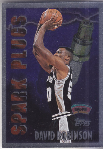 1995-96 Topps Spark Plugs David Robinson Spurs