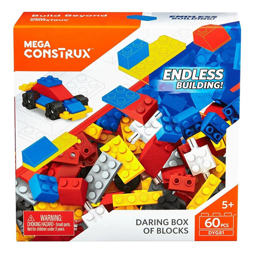 Brinquedo Mega Construx Caixa De Blocos Dyg80 Sortido Quantidade De Peças 60