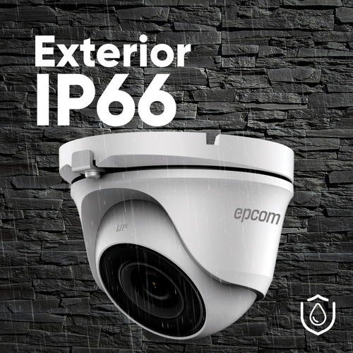 Epcom Kit De 4 Camaras De Seguridad Metalicas Domo 5mp Protección Ip66 Para Uso Exterior + Dvr 4ch Turbohd Con Detección De Movimiento Y Salida De Alarma +1tb Hdd Modelo Ev8004e50-plus-sc+1tb