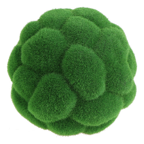 Bola Verde Con Imitación De Musgo Y Hierba, 20 Cm, Decoració