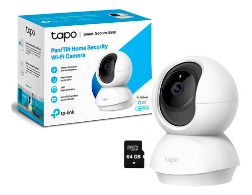 Cámara Seguridad Wi-fi Tp-link Tapo C210 360° 3mp 2k Sd 64gb