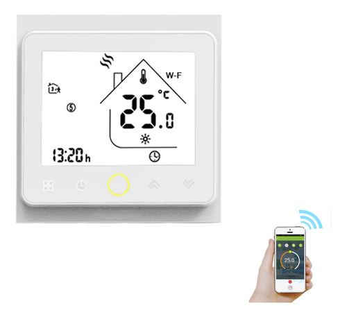 Termostato De Calefacción Inteligente Wifi Con Pantalla Lcd