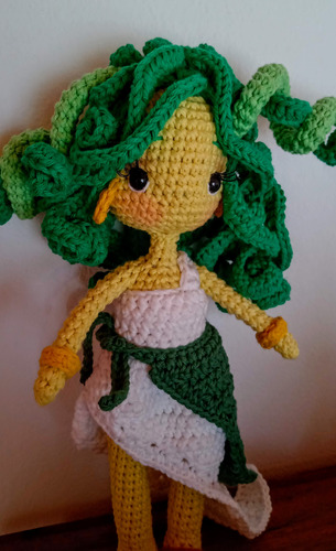 Muñeca Medusa Amigurumi Crochet