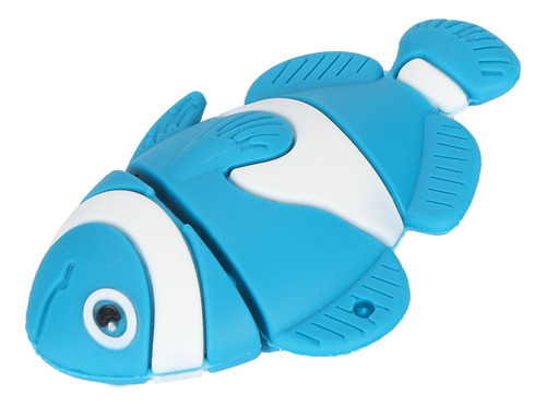 Imagen 4 de 10 de Usb Stick Cartoon U Disk Azul Pez Payaso Apariencia Alta