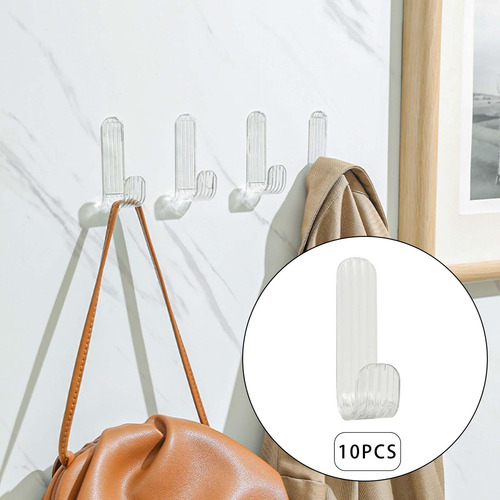 10x Estante De Almacenamiento De Ganchos De Pared
