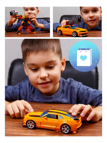 Juguete Robot Coche Transformador Manual Para Niños