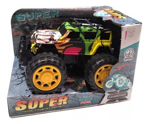 Jeep Super Cross Racing A Friccion Grafitti 17x13cm En Mca