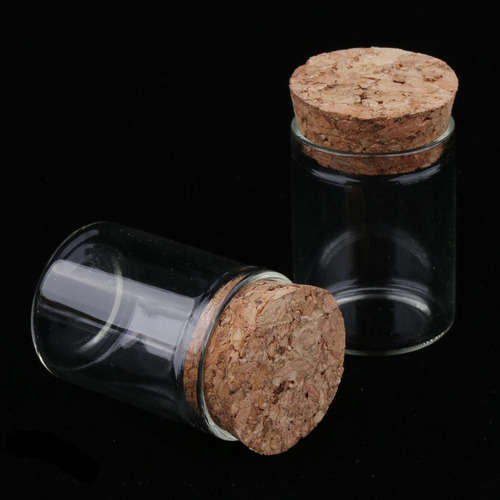 20 Pcs 10ml Mini Frascos Botella De Vacíos Con Tapón De