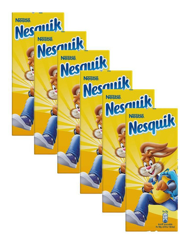 Kit 6 Chocolate Ao Leite Nestlé Nesquik 100g - Espanha