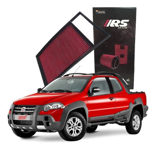 Filtro Esportivo Lavável Fiat Strada 1.8 Adventure 2012 Rs