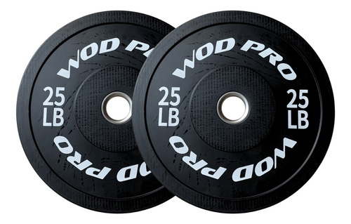 Par De Discos Bumpers Rígidos 25 Lb Wod Pro®