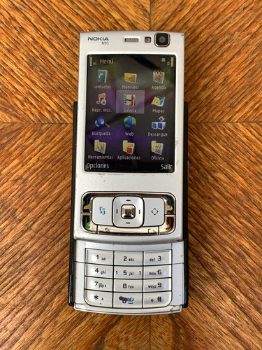 Celular Nokia N95 Vintage Plateado (Usado)