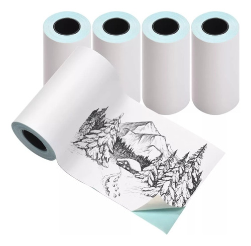 Rollo De Papel Térmico Autoadhesivo - Mini Impresora - 1 Uni