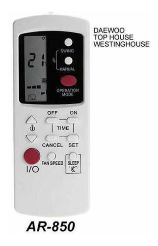 Control Remoto Ar850 Aire Acondicionado Daewoo Top House