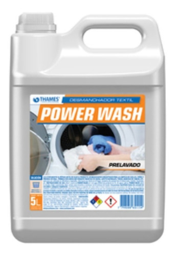 Desmanchador Power Wash Ropa Prelavado Bidon 5lts 