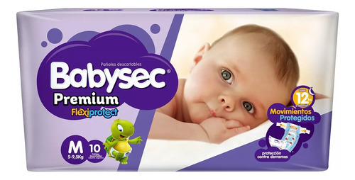 Pañales Babysec Premium Medio 10u Pack 3 Paquetes Género Sin género Tamaño Mediano (M)