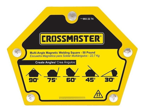 Escuadra Magnetica Multiangulo 34kg Crossmaster