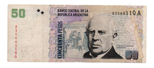 Billete Argentina 50 Pesos Convertibles Leyenda Bottero 3607