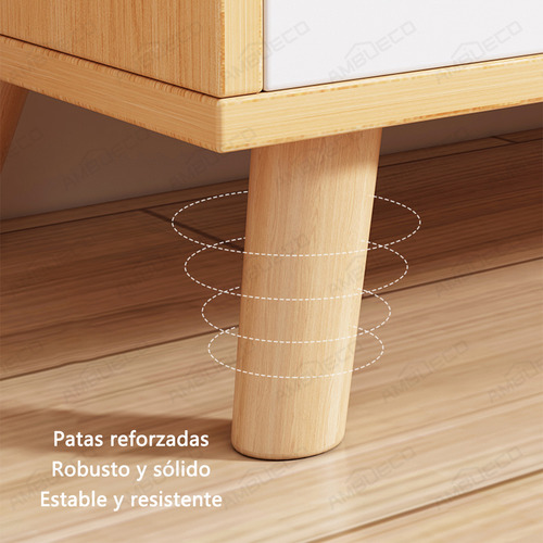 Mueble Para Tv Moderno Mesa 2 Cajon 1 Puerta 140*30*38 Cm Ambueco Morandi Gris