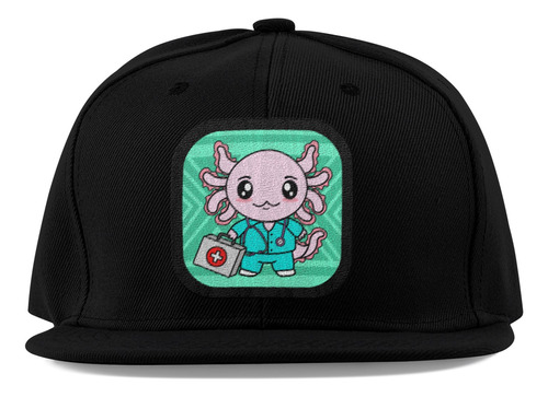 Gorra Plana Unisex Axolotzin Enfermero Ajolote 