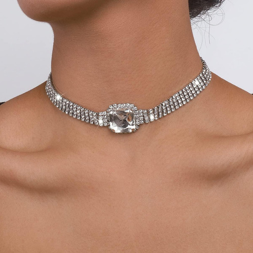 Kenjudess Collar Bohemio Multicapa Con Diamantes De Imitació