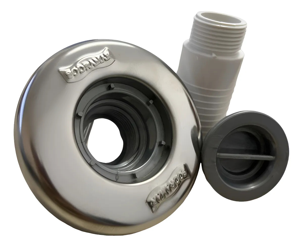 1 Dispositivo Aspiração Inox Sodramar 50mm Piscina Alvenaria