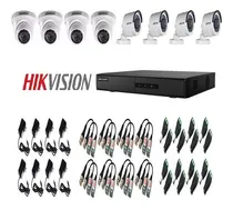 Comprar Kit De Seguridad 8 Camaras + Dvr + Accesorios Cctv Hikvision