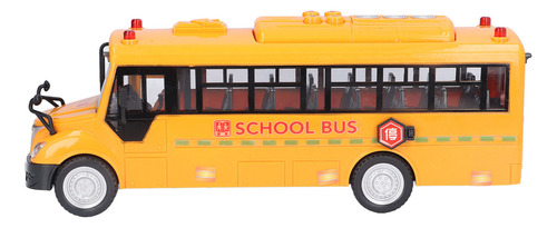 Figura Amarilla De Plástico, Modelo Autobús Escolar, Vehícul