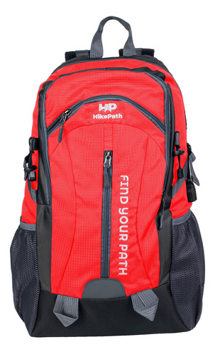 Mochila Senderismo 40l De Viaje Tactica Montañismo Campismo Color Rojo Diseño De La Tela Liso