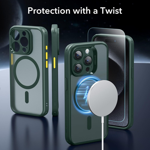 Conjunto De Capas Esr Para iPhone 15 Pro Max Com Protetor De