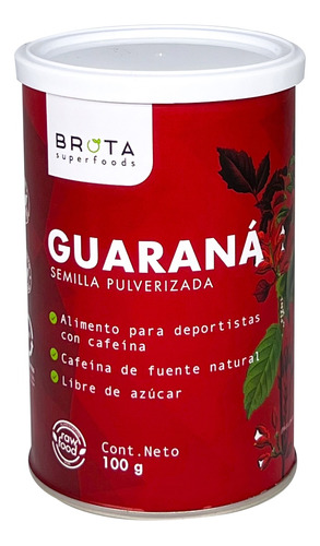 Guaraná 100gr Vegano Fuente De Energía Natural