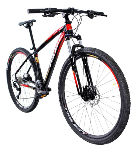 Bicicleta Aro 29 Trust 2x9 Shimano Alivio - Freio Hidraulico Cor Preto/vermelho Tamanho Do Quadro 17
