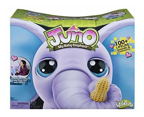 Wildluvs Juno Mi Bebé Elefante Con El Tronco En Movimiento