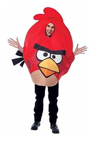 Papel Mágico Unisex - Angry Birds Para Adultos Traje, Rojo, 
