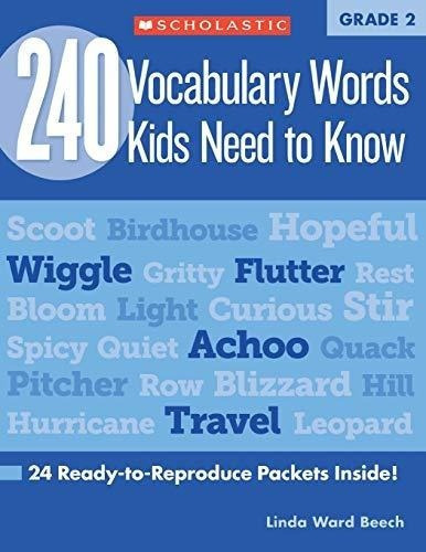 Escolar 240 Palabras De Vocabulario Que Los Niños Necesitan