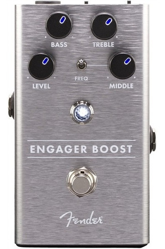 Pedal De Efecto P/guitarra Eléctrica Engager Boost Eq Plata