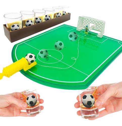 Juego Shots Mini Futbolito Soccer Caballitos Fiesta Drinks