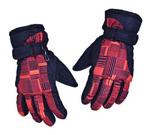 Guantes Termicos Impermeables Cubre Muñeca Rojo Celeste Frio