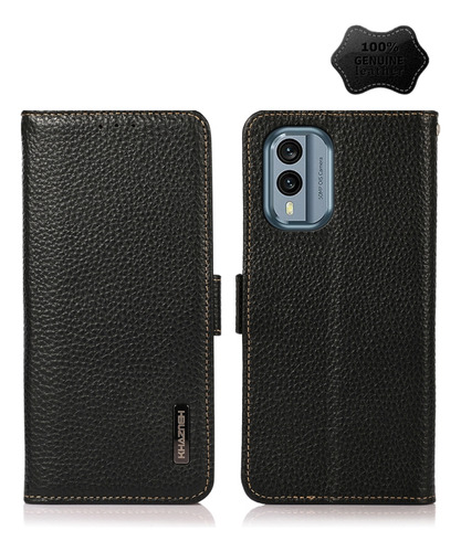 Funda De Piel Litchi Rfid Para Nokia X30 5g