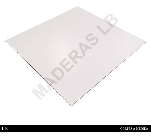 Placa Mdf Blanco Fibro Plus 3mm 2,60 X 1,83 Cortes A Medida
