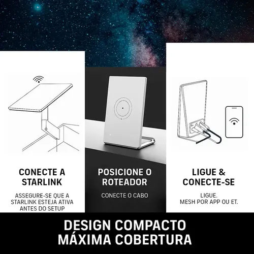 Roteador Starlink Mini G3 Wi-fi 6 Tri-band Mesh Ip56 Utr-251