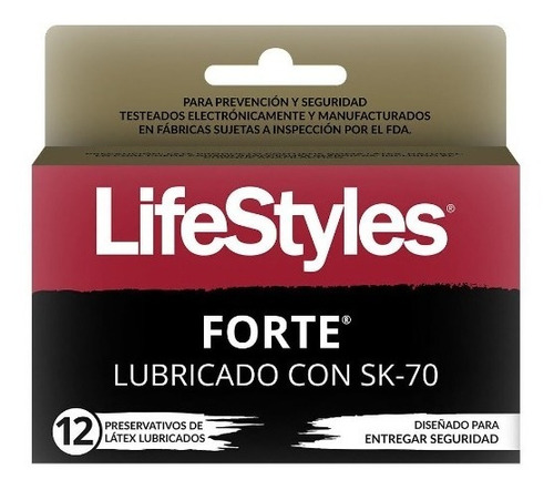 Preservativo Lifestyles Forte Sk-70 X 12 Condones