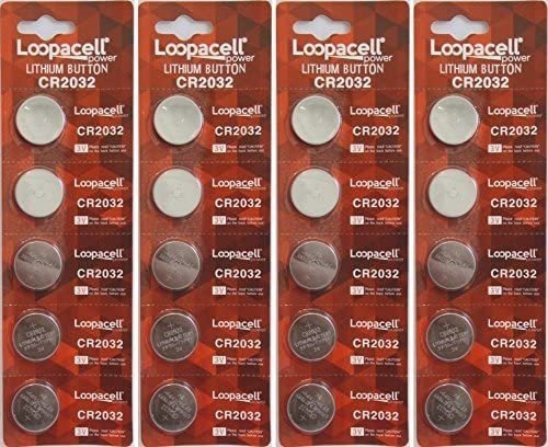 Loopacell Cr2032 20 Pilas De Botón De Litio De 3 Voltios 203