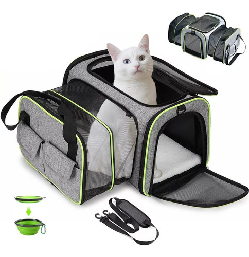 Bolsa De Mascotas Plegable Mochila Para