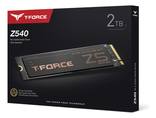 Teamgroup T-force Z540 2tb Dram Slc Cache 3d Tlc Nand Nvme