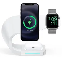 Comprar Cargador Inalámbrico 4 En 1, iPhone, Iwatch, AirPods-15w