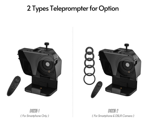 Teleprompter Video Smartphone Remote Portable Recording